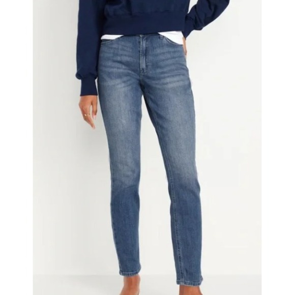 New Old Navy High-Rise Wow Straight Jeans Women's Size 6 NWT - Picture 1 of 6